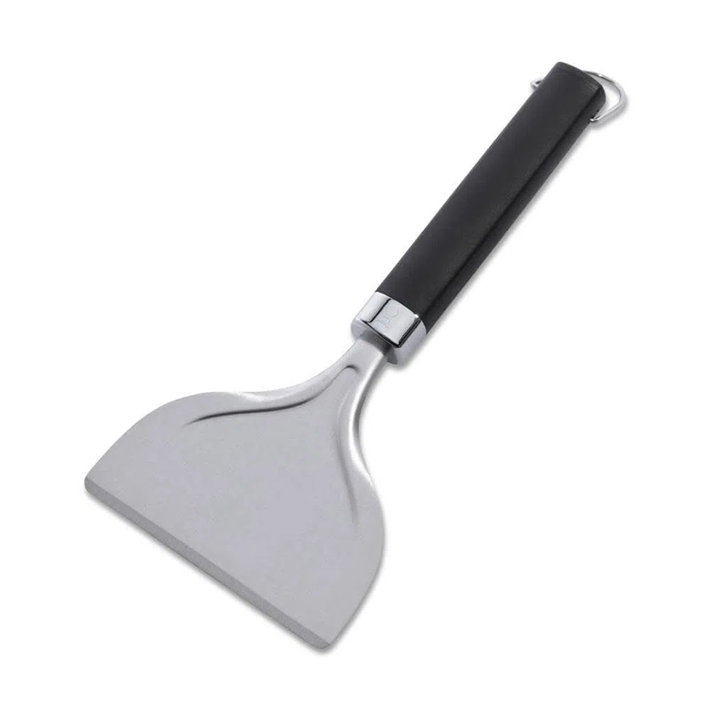 Raschietto per griglie Weber (6781), in acciaio inox, rimuove efficacemente grasso e sporco, ideale per la pulizia di griglie, manico ergonomico antiscivolo, lavabile in lavastoviglie - Argento (6781)