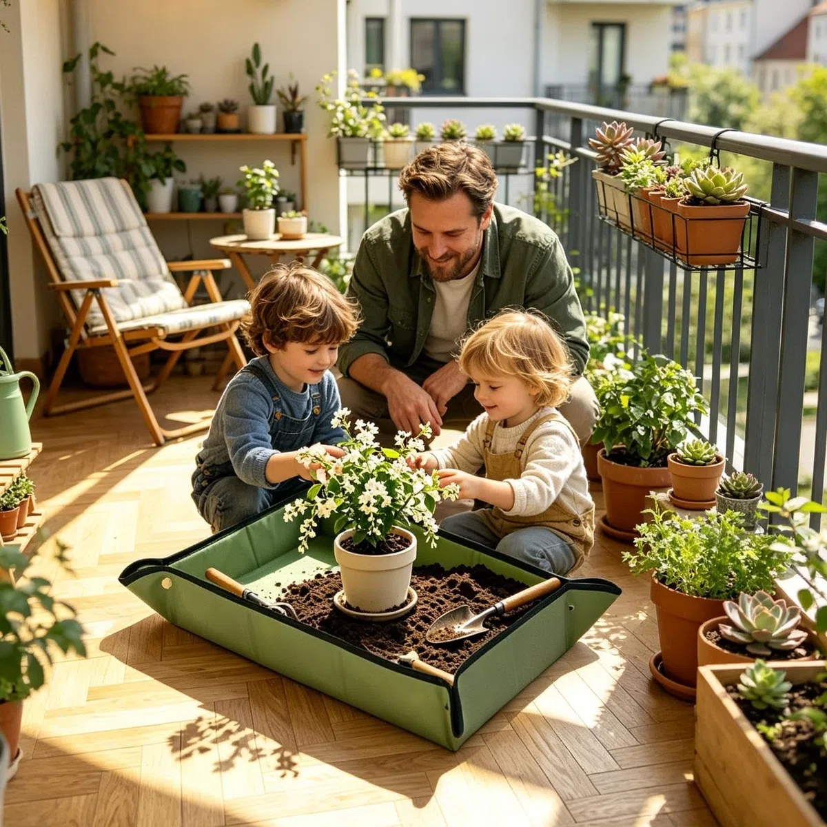 Tappetino Per Piante Portatile, , impermeabile e pieghevole | Tappeto da giardinaggio per trapianto di piante Adatto A Giardino Cortile Patio Balcone Prato Casa Dormitorio Appartamento