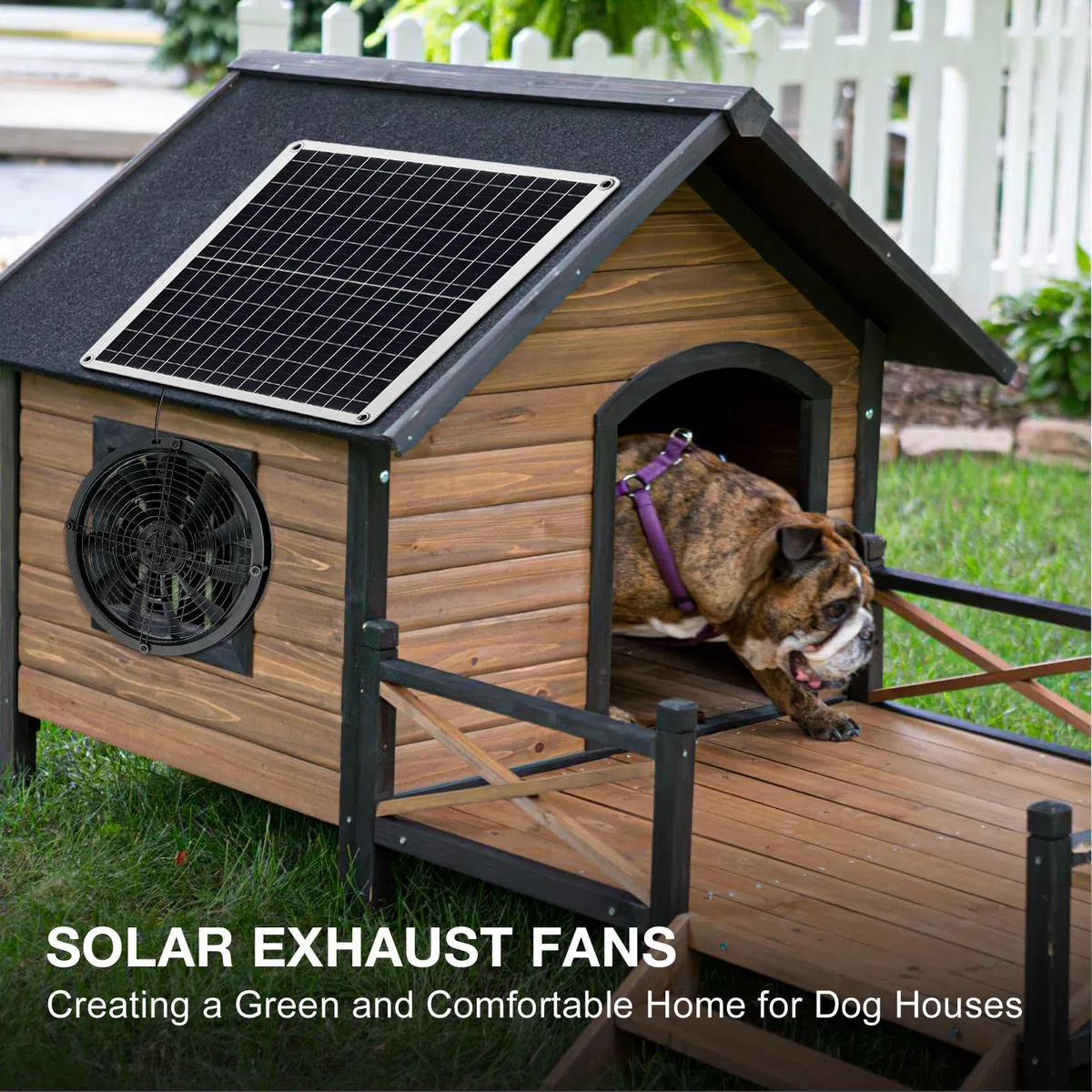 Ventilatore di scarico a energia solare, 20 W, in silicio monocristallino, a energia solare, per polli, serre, animali domestici, scarico finestre