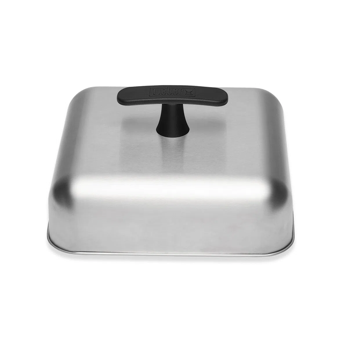 Weber Cúpula Fundidora/Campana para Planchas/Parrillas (26 x 26cm), Ideal para Fundir Queso para Hamburguesas, Cocinar al Vapor, para Distribución Uniforme del Calor - Plateado (6783)