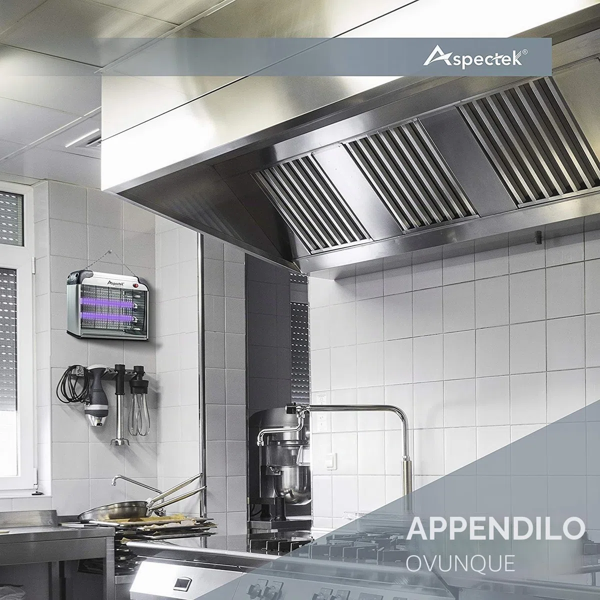 ASPECTEK Lampada Antizanzare Elettrica 20W 2800V – Sterminatore di Insetti e Mosche per Interni, Trappola per Insetti Volanti (Zanzare, Mosche, Moscerini), Include 2 Lampadine UV di Ricambio
