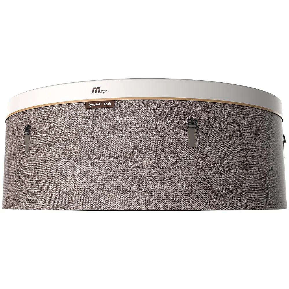 TEMPO STYLE - Vasca Idromassaggio semirigida circolare Cocoon-Eco | 1.80 Ø x 0.65 H | 130 getti d'aria massaggianti | Riscaldatore | Camera d’aria e rivestimento per conservazione del calore inclusa
