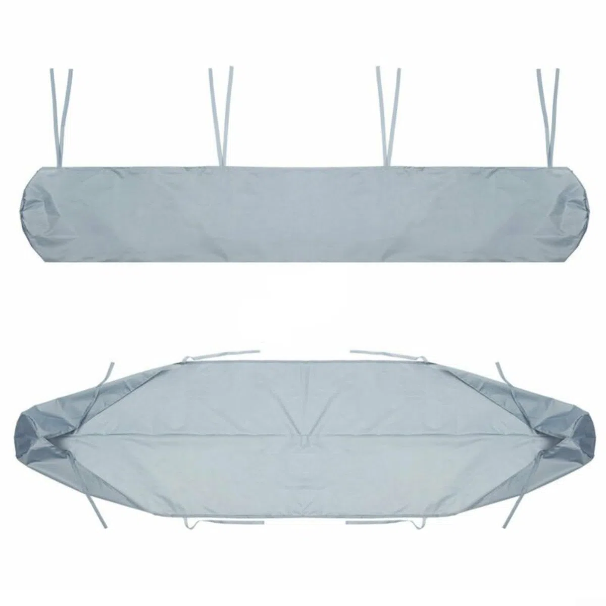 Copertura protettiva per tenda da sole, borsa portaoggetti per veranda esterna, impermeabile, protezione contro la pioggia, la polvere, la protezione per patio esterno invernale (4 m, grigio)