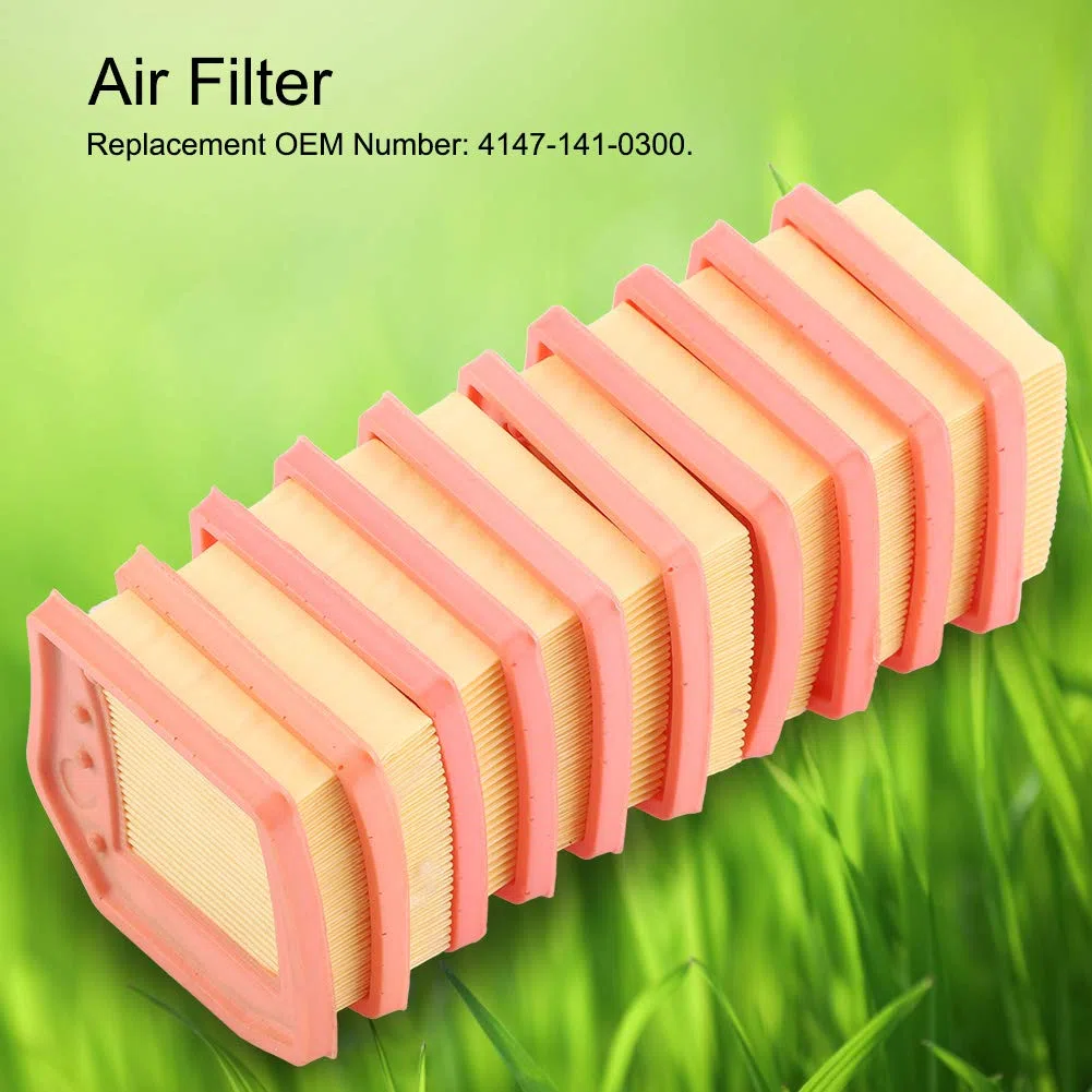 Filtro Aria, 10 x detergente per Filtro dell'Aria per Stihl FS410 FS460 FS240 FS260 FS360 Trimmer 8,8 x 7,7 x 2 cm/3,46 x 3,03 x 0,79 Pollici