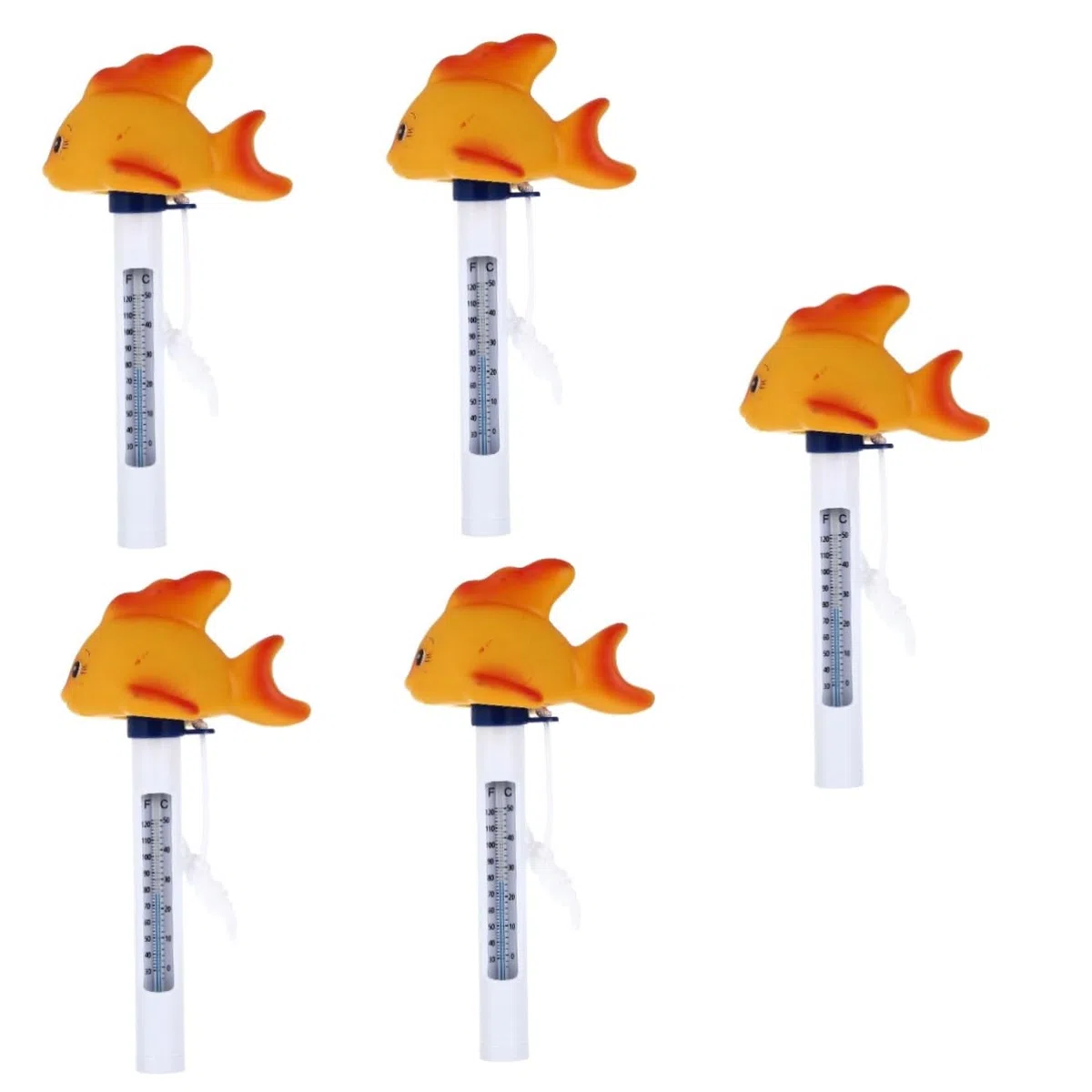 Sosoport 5pezzi Termometro Galleggiante Per Piscina Forma Di Pesce Termometro Per Temperatura Con Display Duale Fahrenheit e Celsius Giocattolo Da Bagno Adorabile Per Design e Divertente