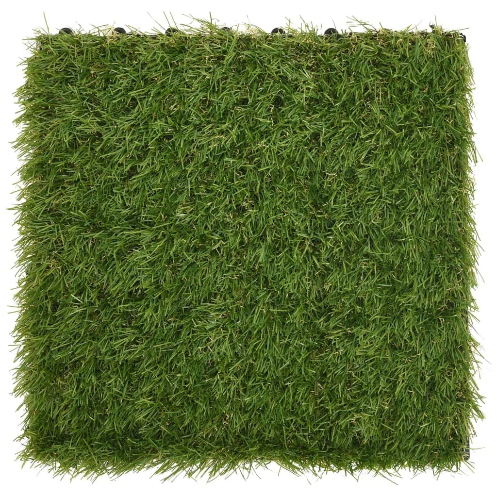 vidaXL Piastrelle in Erba Sintetica 22 pz 30x30 cm Verde