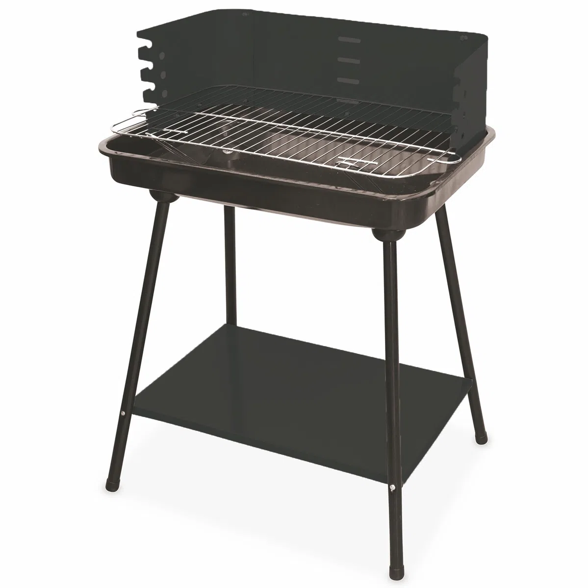 soriani Barbecue a Carbone Carbonella Rettangolare 58x38 cm Sun-Day Nero