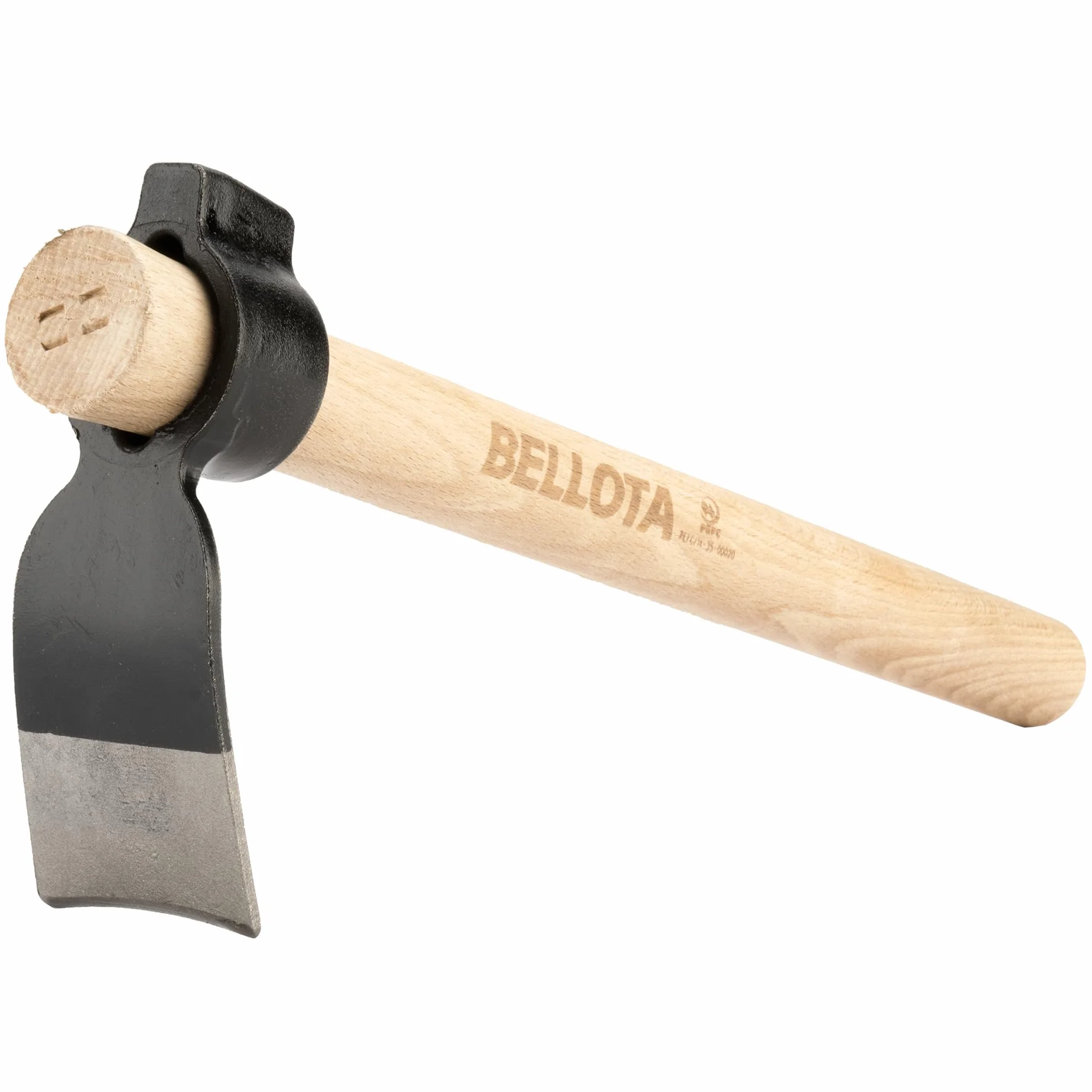 Bellota HOE2420W335P - Zappa Piccola per Piantumare Aiuole e Roccaglie - Con Manico di Legno - Sistema Anti-rotazione - Funzione di Martello