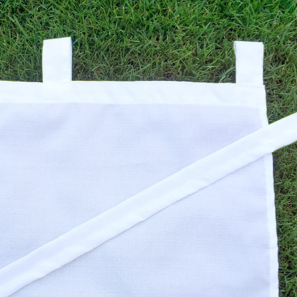 Ferocity Tenda per Esterni Impermeabile Set 2X 220 x 155 cm Impermeabile per Patio Portico Anteriore pergola per Giardino Cortile Balcone (2 Pezzi) Bianca FIRAN [129]