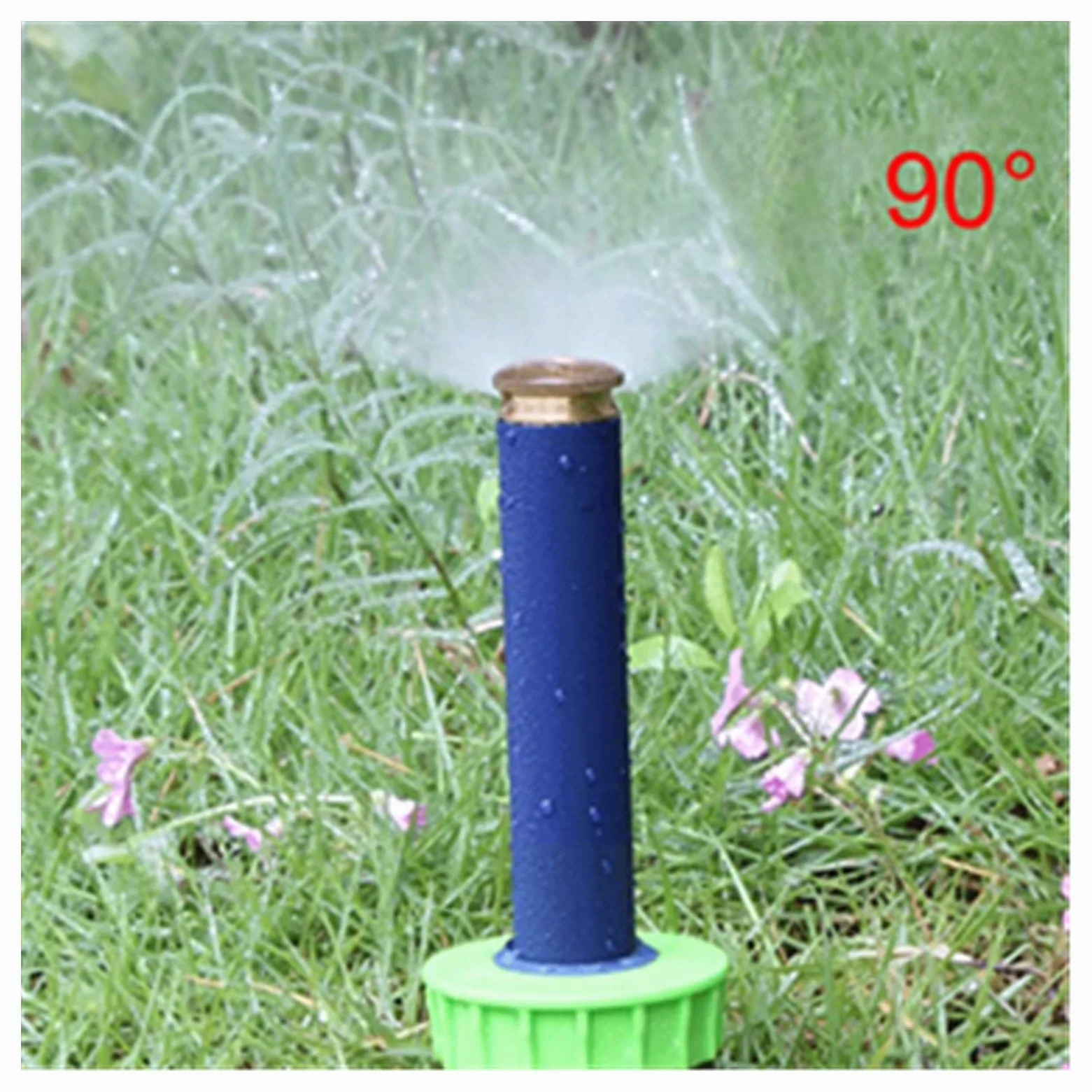 Set di 10 irrigatori pop-up con filettatura femmina da 1/2 pollici, per irrigazione del prato, angolo di rotazione di 90 gradi, strumenti per sistema di irrigazione da giardinaggio