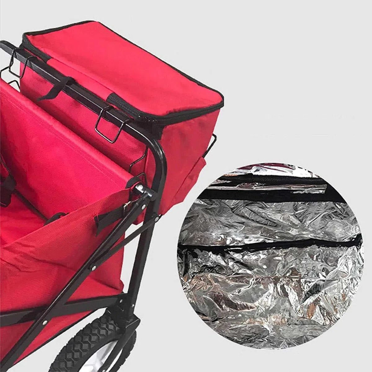 Borsa termica per alimenti, 15 l, per esterni, lavabile e pieghevole, per campeggio, barbecue, shopping e picnic