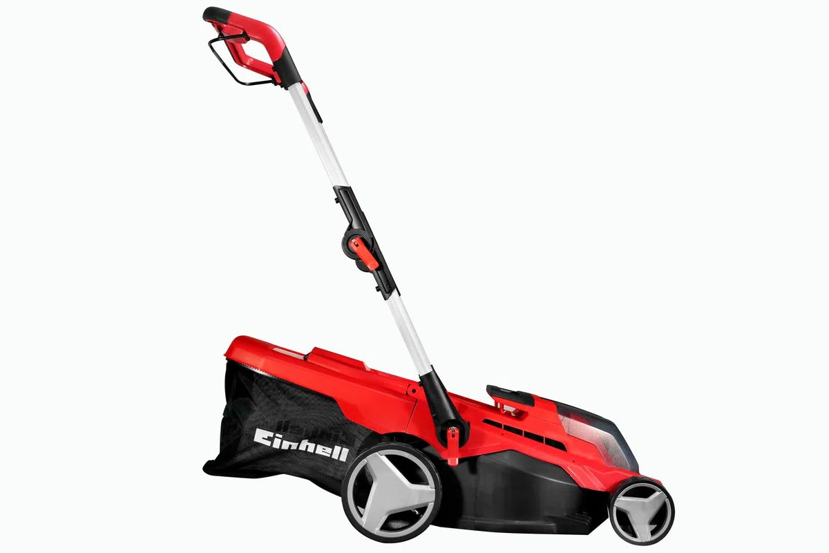 Einhell 3413172 Tosaerba a Batteria, Rosso, 37 cm Schnittbreite