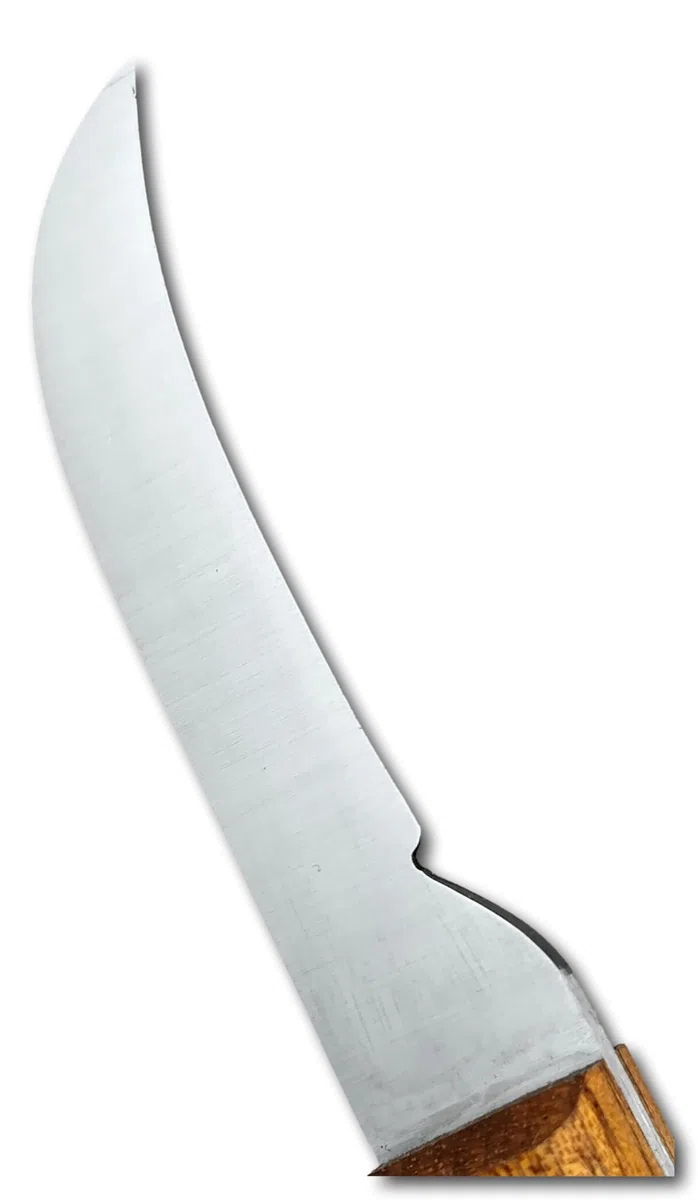 DUE BUOI 247L FX Coltello da Innesto a Lama Fissa Professionale Alberi da Frutto e Giardinaggio Acciaio Carbonio Manico in Legno