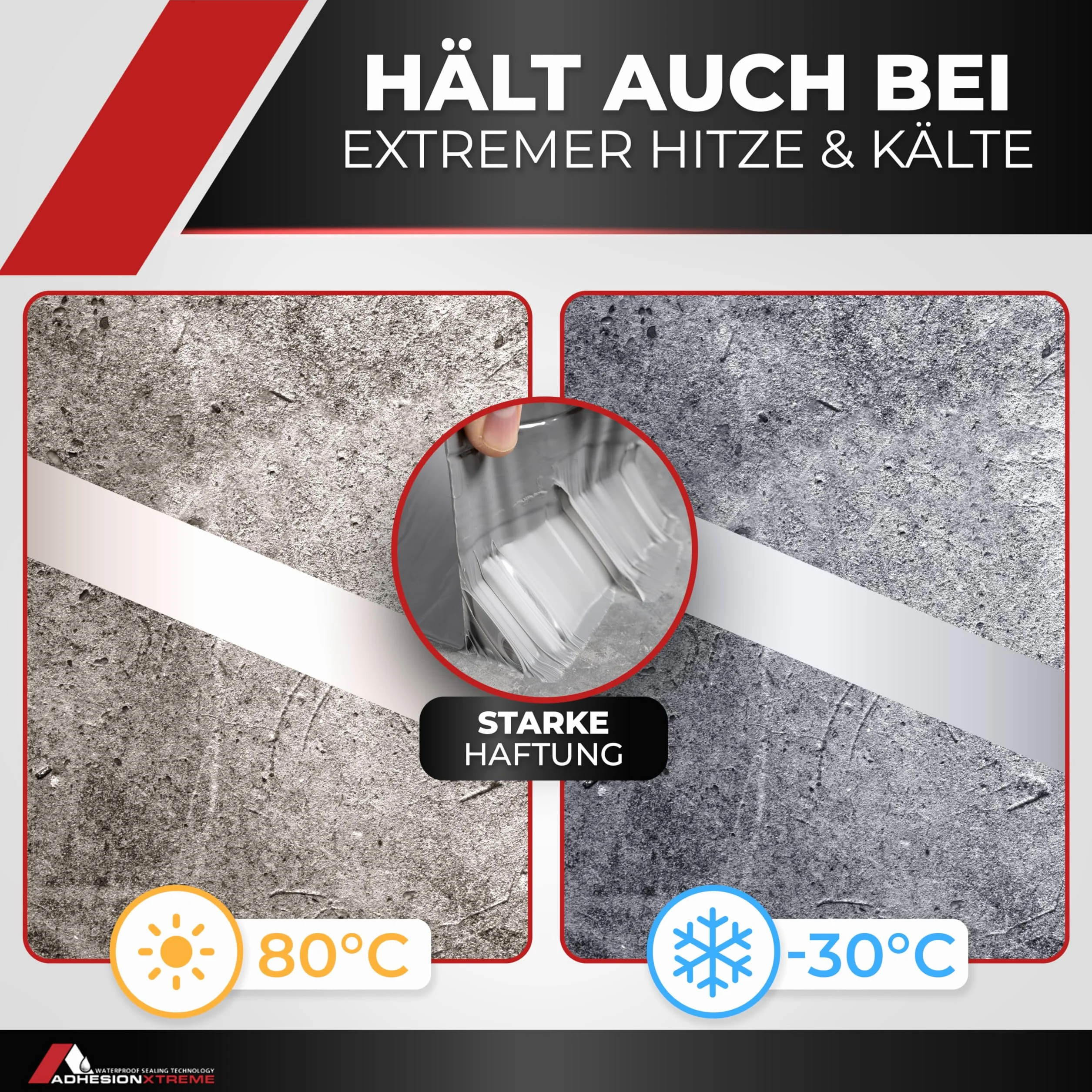 Nastro Sigillante Resistente ai Raggi UV, 100mm x 10m, Nero
