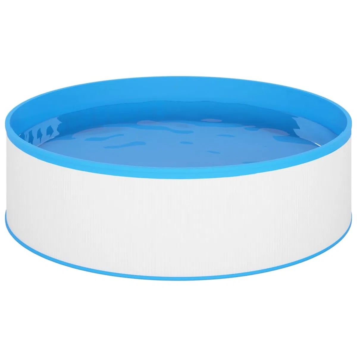 Homgoday Piscina Fuori Terra 350x90 cm Bianca, Mobili per Casa Interno Esterno Soggiorno Camera da Letto