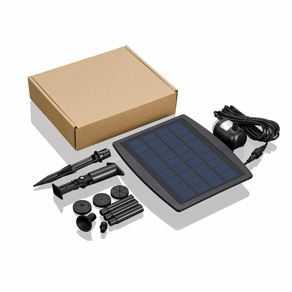 Anself - Pannello di alimentazione solare paesaggio fontane piscina giardino pluggable energia solare pompa decorativa