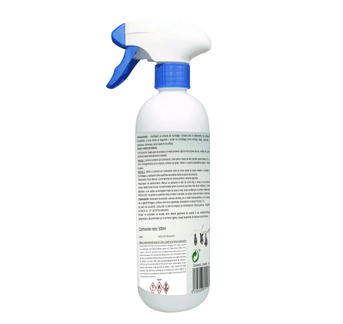 Batstop | Repeller liquido per pipistrelli spray | Tegole, tetti, persiane, dissolvenze, fessure