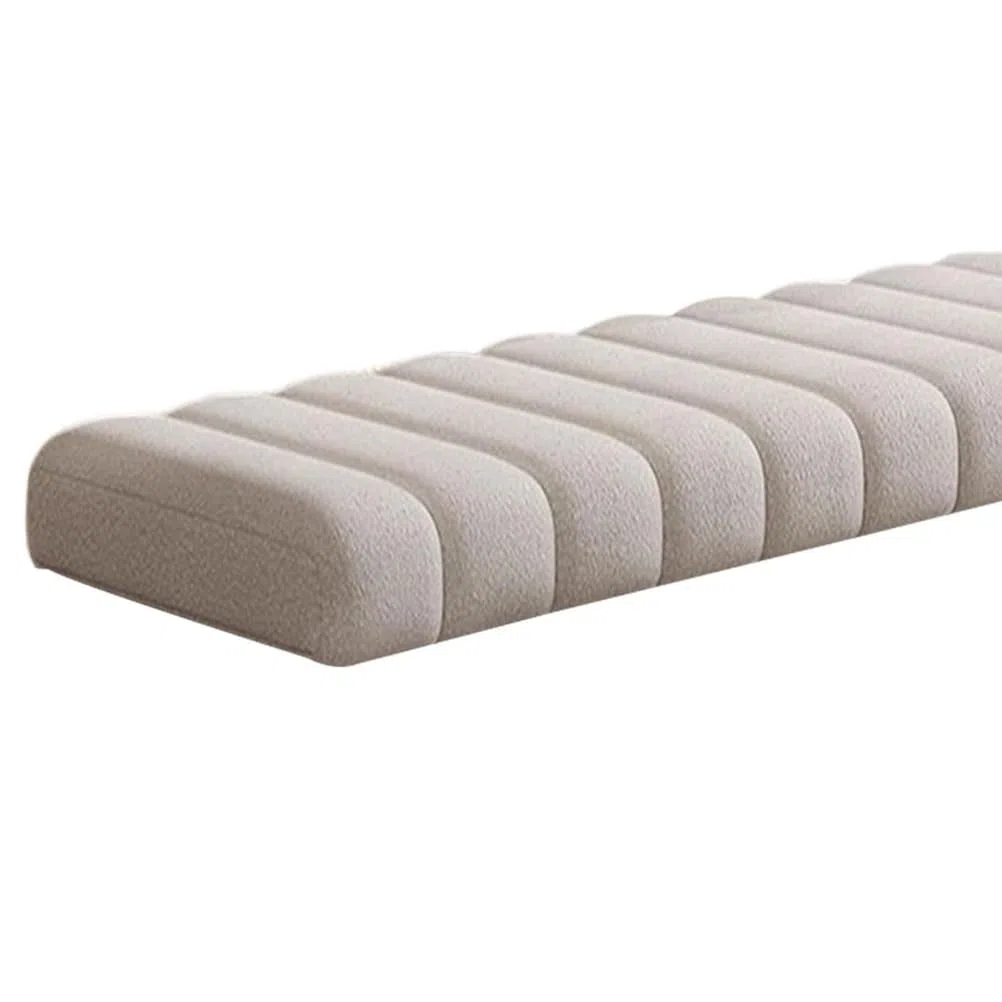 Generico Cuscino per Panca 120x40 100x40 80x40 160x40 40x40 4,5 Cm Spesso Cuscini per Panca per Interno Ed Esterno Cuscin Panca da Giardino Lavabile, Sfoderabile E Antiscivolo,Beige,50x80cm