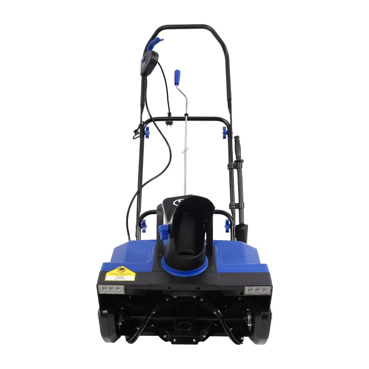 Soffia neve elettrico 2400W, spazzaneve elettrico con larghezza di lavoro 56 cm, getto di neve 7,6 m e illuminazione LED, dispositivo per rimuovere la neve in manganese-acciaio per cortile e