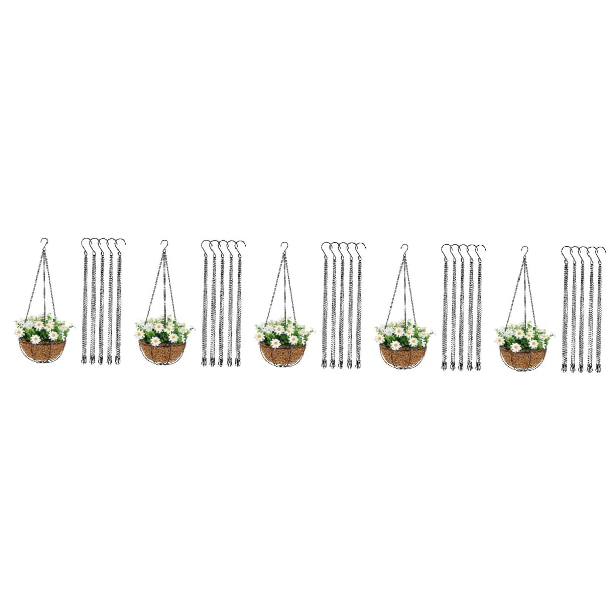 Toddmomy 5 Set Sospesa Per Fioriere Ganci Per Piante E Mangiatoie Per Uccelli Resistente Decorazione Per Ed Esterni 5 Pezzi*5