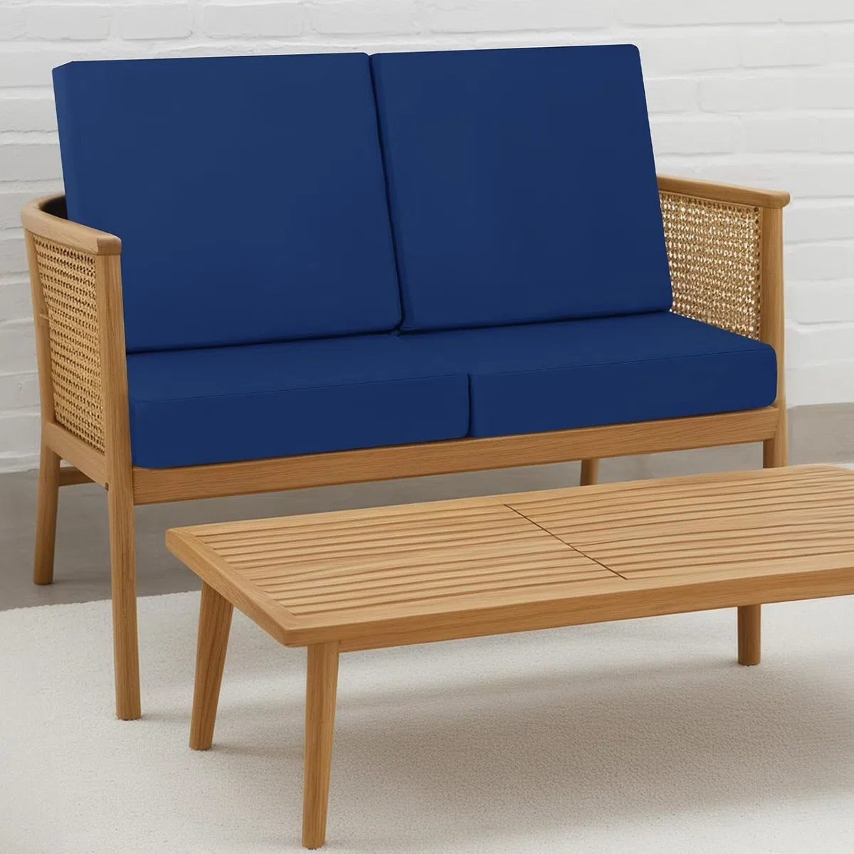 uyeoco Cuscino Della Sedia da Pranzo/Cucina/Giardino/Esterno, Quadrato, 40x40/45x45/50x50, Cuscino Da Divano, Impermeabile Cuscino Per Seduta, Copertura Rimovibile(Beige,50x50x8cm)