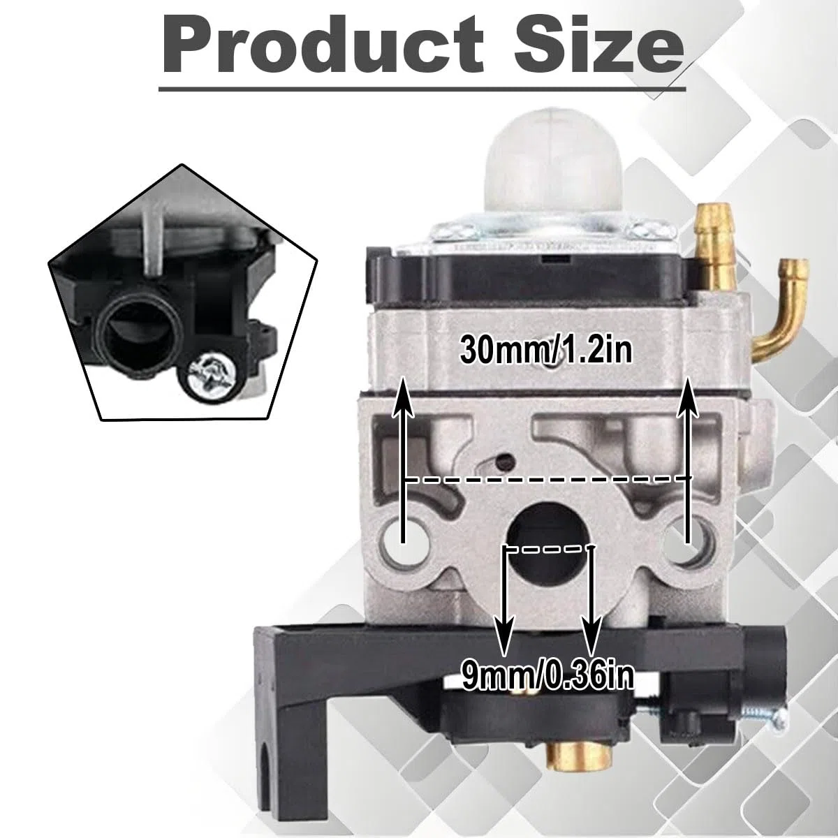 Kit carburatore GX35 per Honda GX35NT HHT35 HHT35S UMC435 4 tempi 1,3 CV per decespugliatore Rimmer Generatore Trimmer Piccoli motori Ricambi 16100-Z0Z-034 16100-Z0Z-815