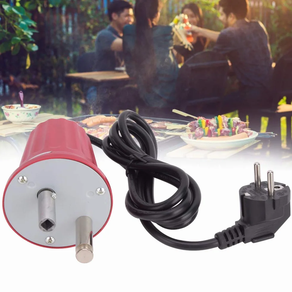 Motore per griglia per Barbecue, FD801B Motore per rotore per Barbecue in ABS Griglia per Macchina elettrica Accessori per Barbecue per Esterni Spina UE 250V