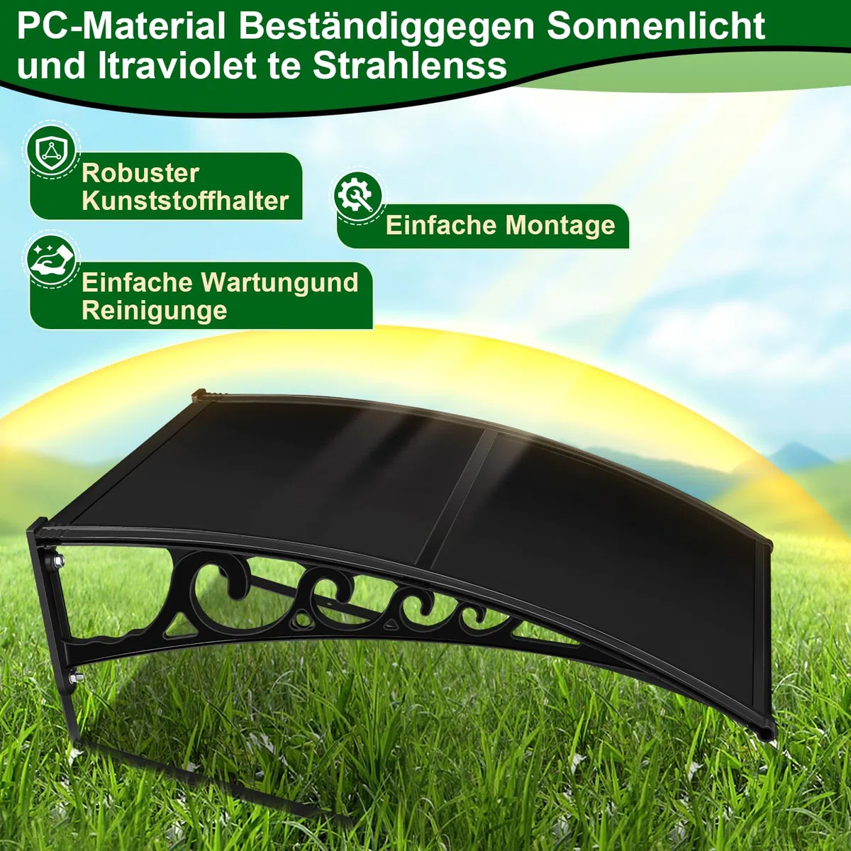 Tosaerba Robotizzato Con Tetto 106 x 87 x 50 cm, Garage per Robot Falciatrice, Protezione UV, Nero
