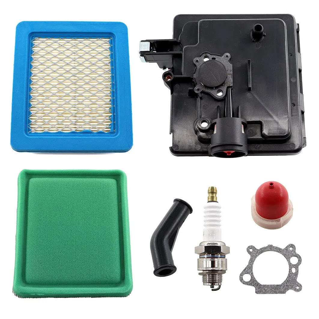 MCHNIC Alloggiamento filtro aria piastra di base candela di accensione per Briggs & Stratton Quantum Motore 795259 792040 691753 496116 Copertura filtro aria tosaerba 491588 399959