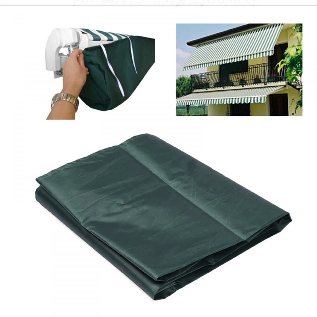 SPORTARC Copertura protettiva per giardino, patio, tenda da sole, impermeabile, invernale, antipolvere, per veranda manuale