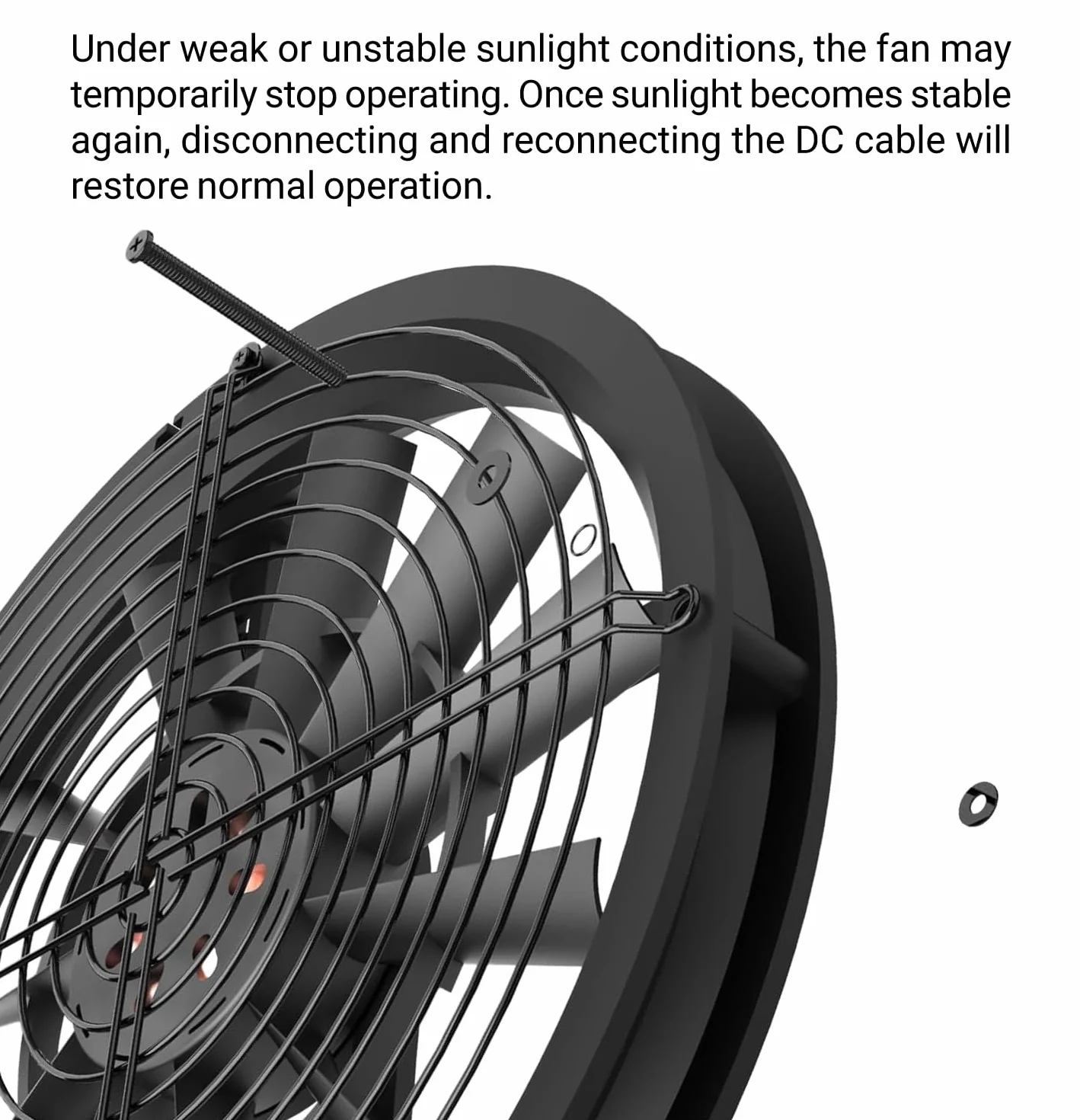Ventilatore solare, 20 W, resistente alle intemperie, con ventilatore DC per piccoli polli, serre, capannoni, case di animali domestici, scarico per finestre