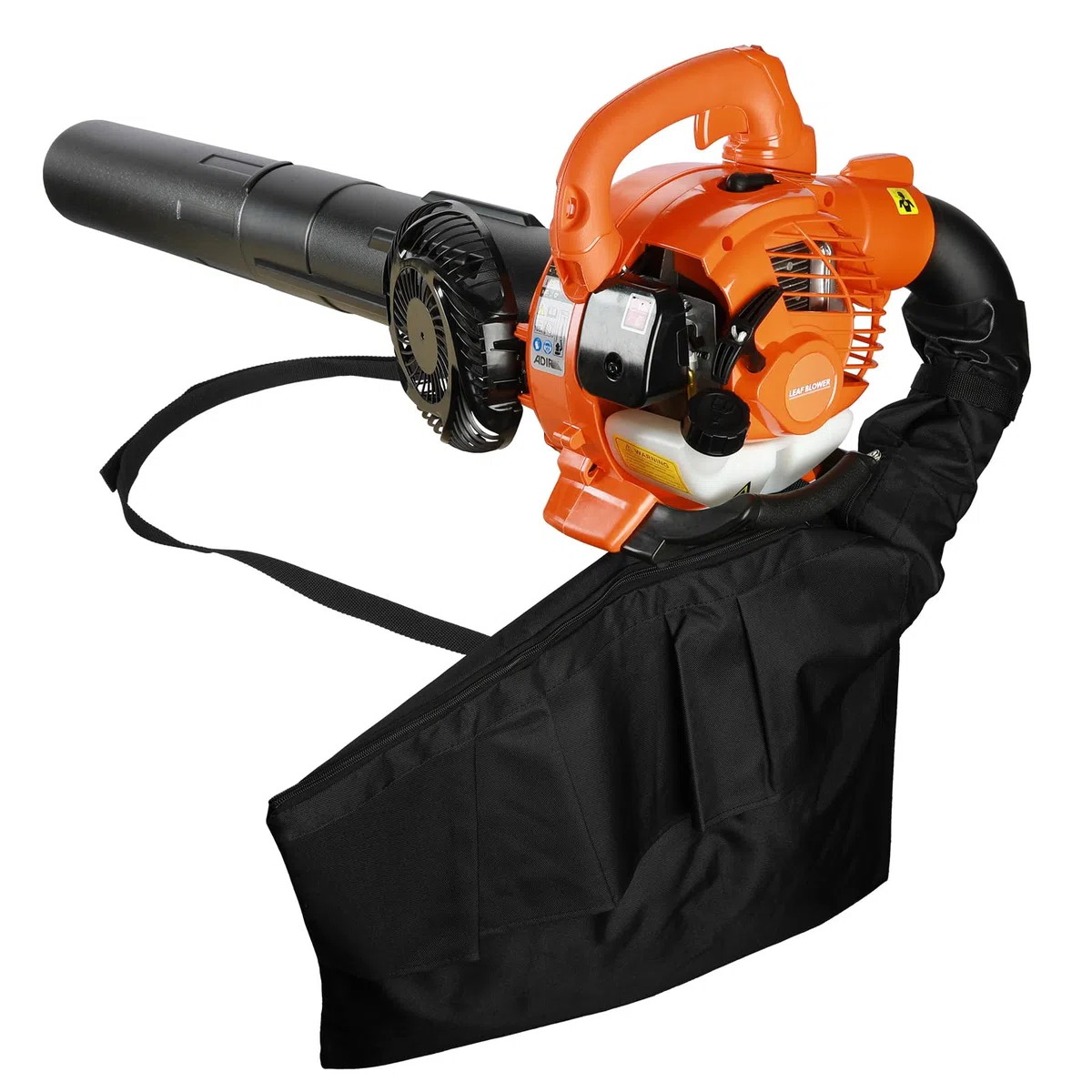 Aspiratore per foglie e aspiratore, 3 in 1, senza fili, aspiratore per foglie a benzina e mulcher, con due manici e sacchetto, aspiratore portatile a 2 tempi, per la pulizia del prato, la polvere, il