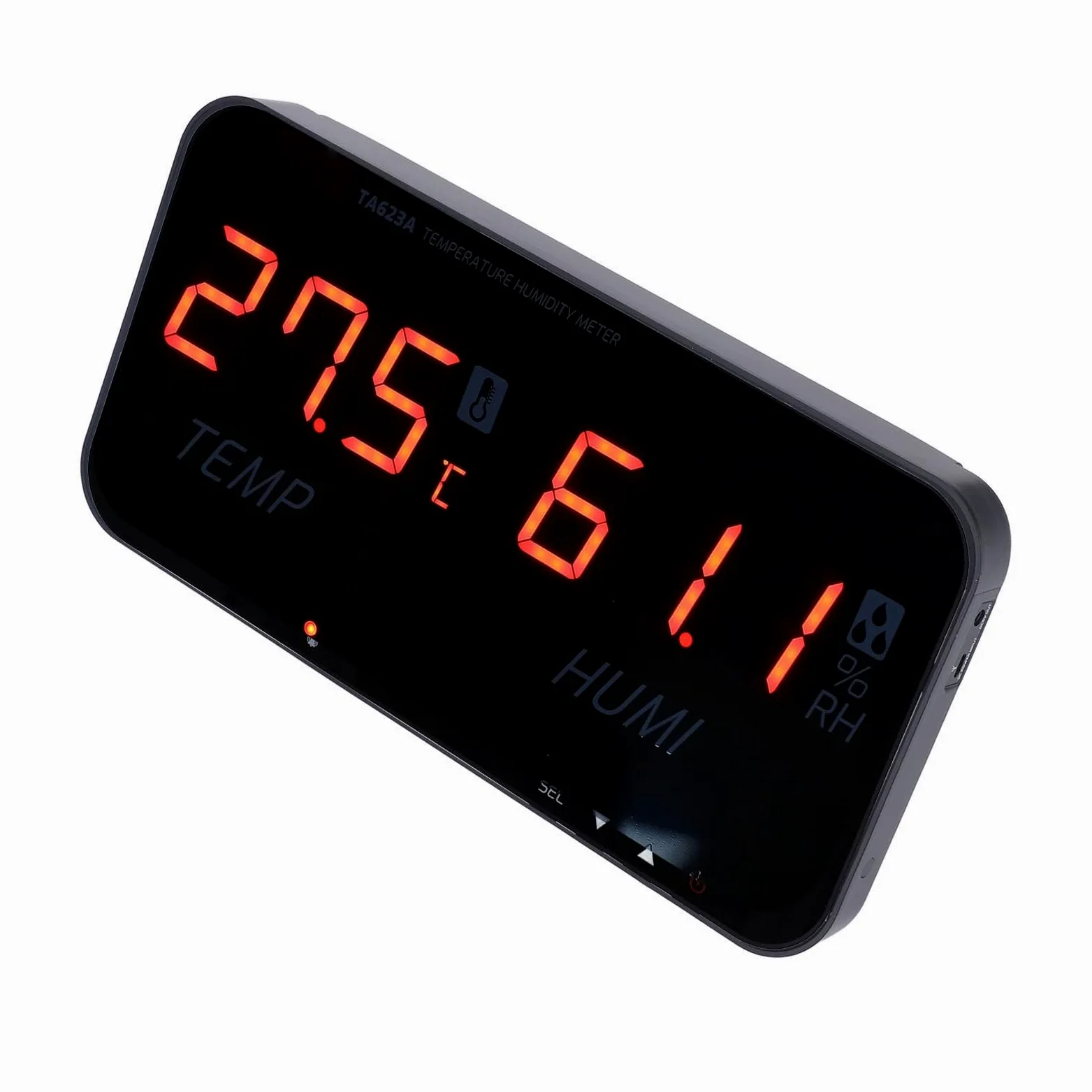 FTVOGUE Igrometro Digitale Termometro da Interno con Sensore Intelligente e Allarme per Casa, Ufficio, Serra, Display Digitale a Grande Schermo, Misuratore di Temperatura, Monitor di