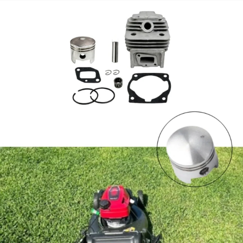 Cilindro da 44 mm e kit pistone per decespugliatore motore 52CC 44-5 Set di ricambio compatibile con modelli di motore standard 44-5 (A)