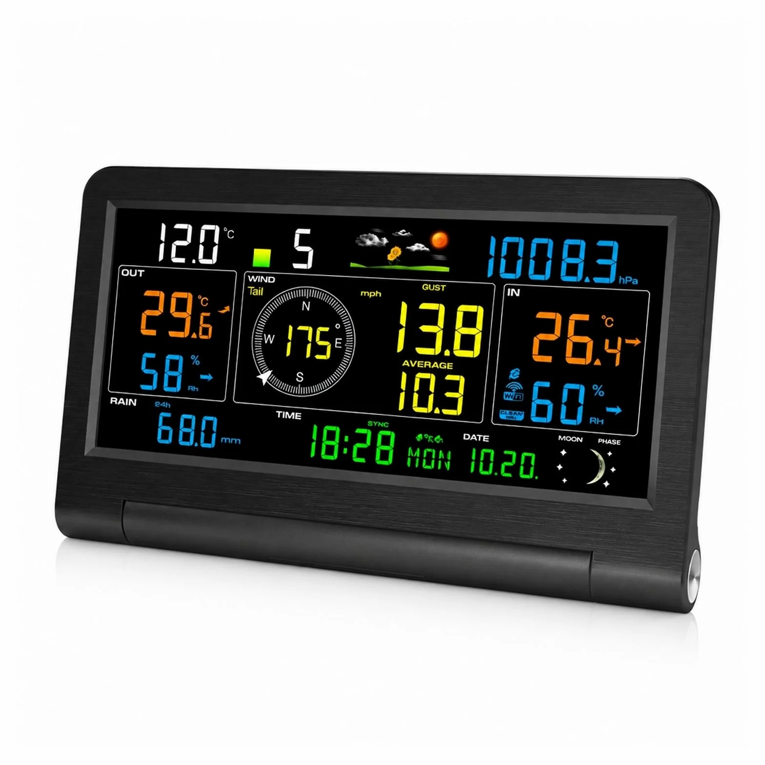Pluviometro, Stazione Meteorologica WiFi Wireless 14 in 1 WS0355