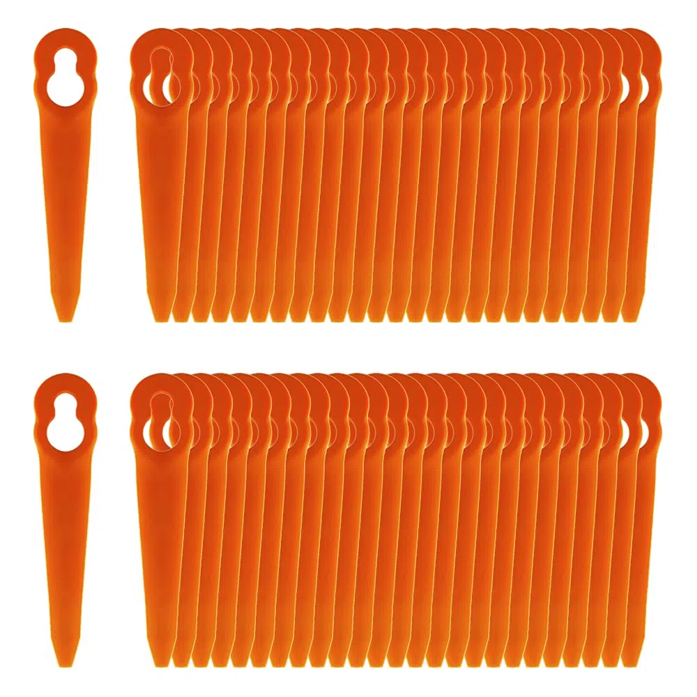 FourShow 100 Lame di Ricambio in plastica compatibili con STIHL decespugliatore Polycut 2-2 Polycut 3-2 FSA 45 FSA 57 FSE 52, Redback Swift 40 V