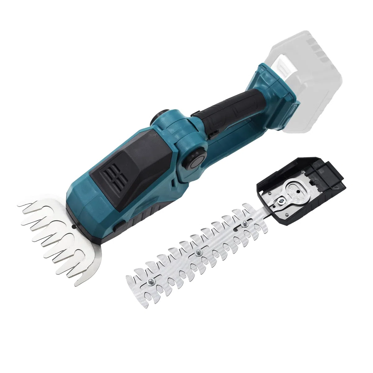 Set di cesoie per erba a batteria, compatibile con Makita 18 V, pratiche, tagliasiepi, tagliasiepi con coltello per erba e cesoie per arbusti, senza fili (senza batteria)