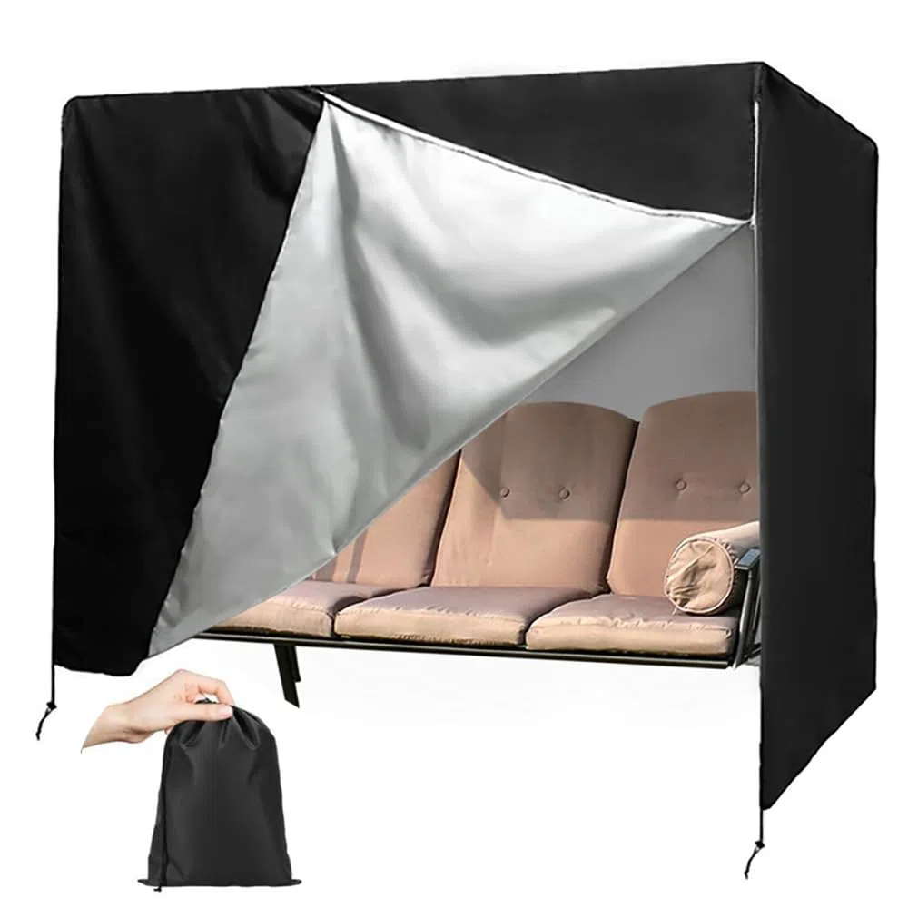 Copertura Dondolo 3 Posti,Copertura Dondolo,Copri Dondolo 3 Posti Impermeabile,220x145x170 cm,Antivento,Resistente,Rivestimento di Protezione Solare All'Interno,Adatto per Altalene da Esterno
