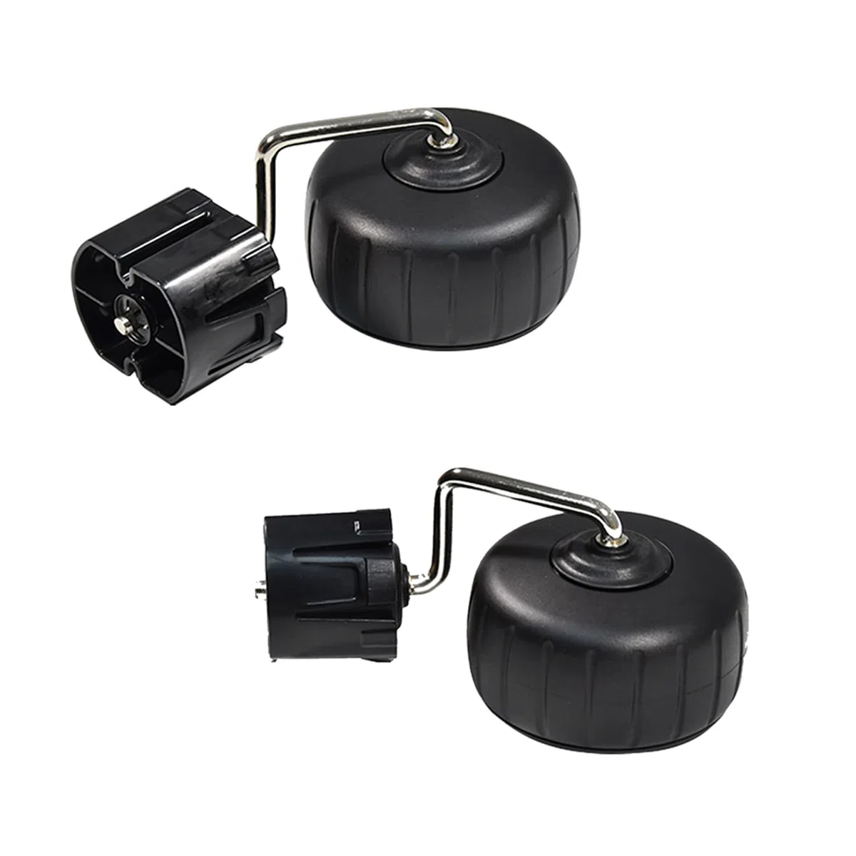 Kit di montaggio ruote 2 pezzi Kit di gruppo ruote per la ruota del robot tagliaerba Compatibile con Husqvarna Automower 115H 589300801 in plastica ABS Nero