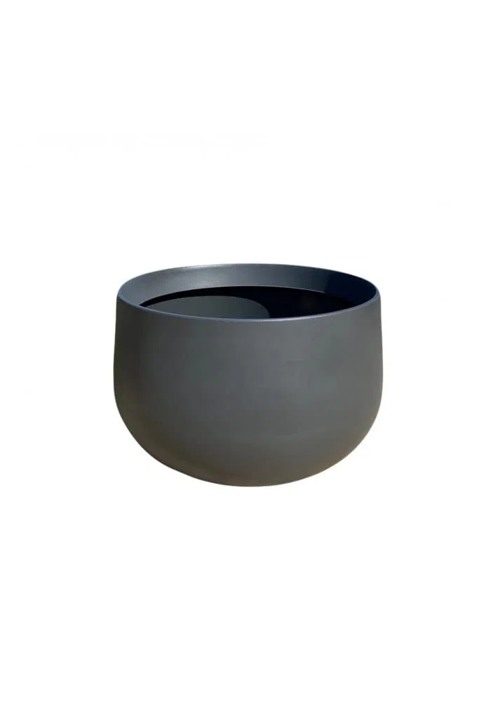 Generico Vaso Urbano ACAYA 78 SMOKE, Vaso in resina per piante di grosse dimensioni, Vaso grosse piante, Ambienti urbani, Vaso per locali, Hotel, Vaso resistente, Vaso leggero, Durevole, 78x50cm