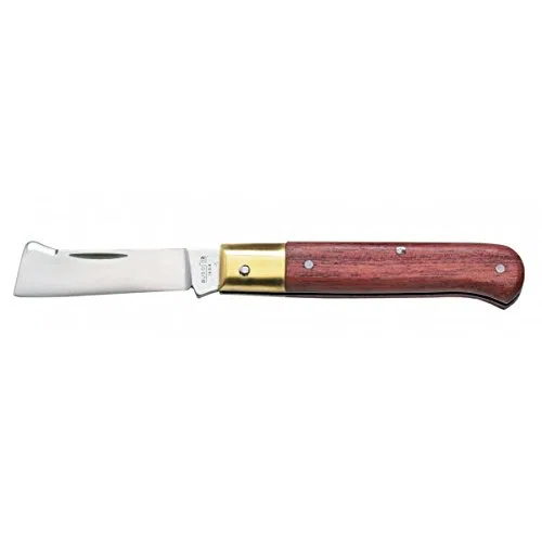 AUSONIA - Coltello innesto lama inox manico legno cm 17