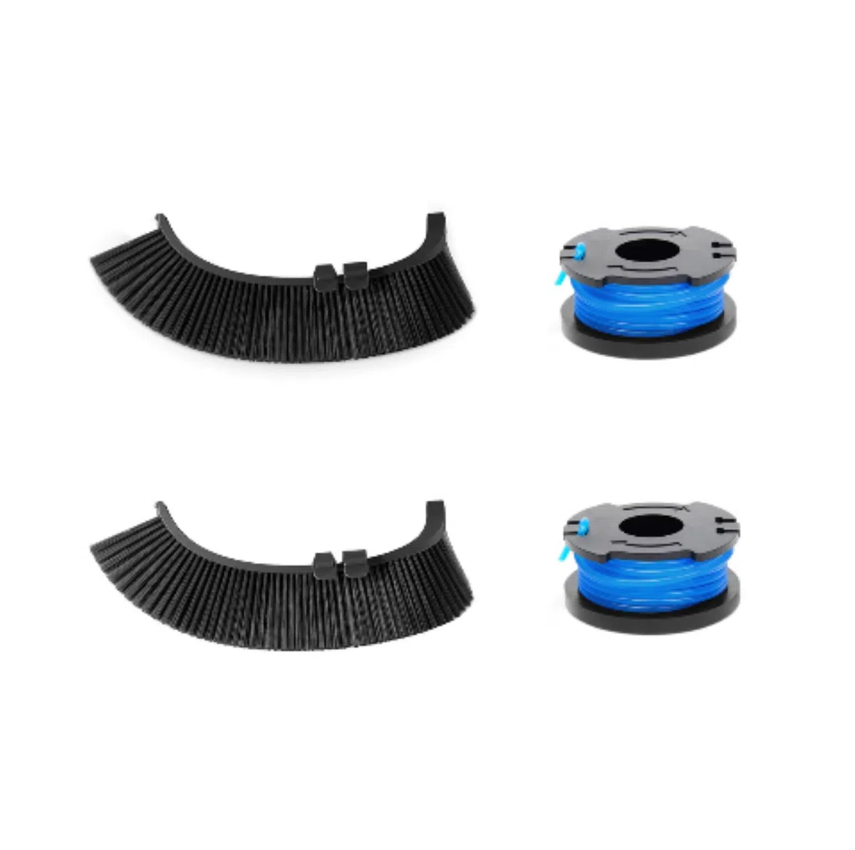 ECOVACS Kit di taglio per GOAT O1200/A1600/A3000 LiDAR PRO; 2 fili di taglio (3 m ciascuno), 2 spazzole di taglio (nere)