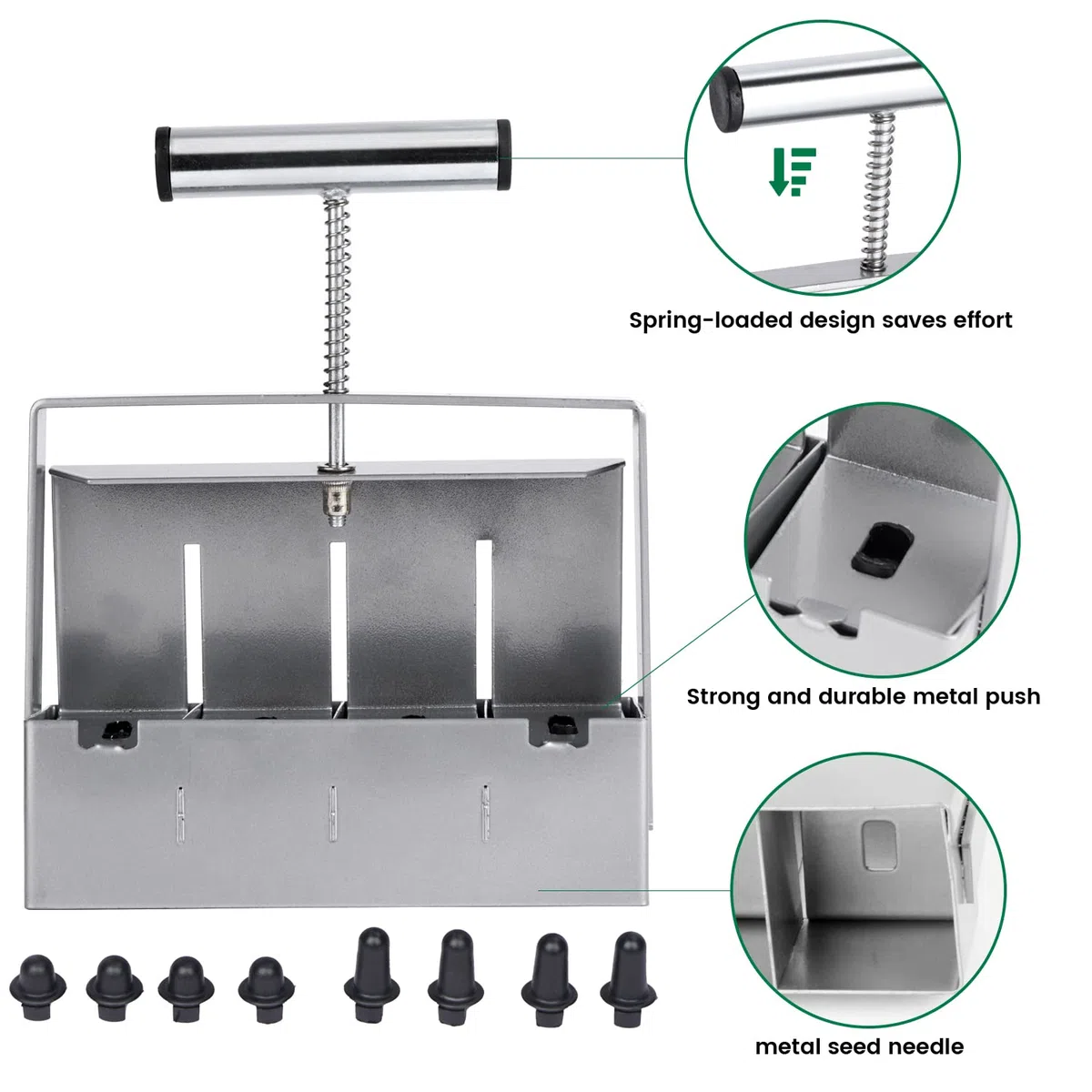 Manuale Soil Block maker micro blocco del suolo set 2 pollici blocco del suolo strumento di blocco del suolo per semina vassoio stater