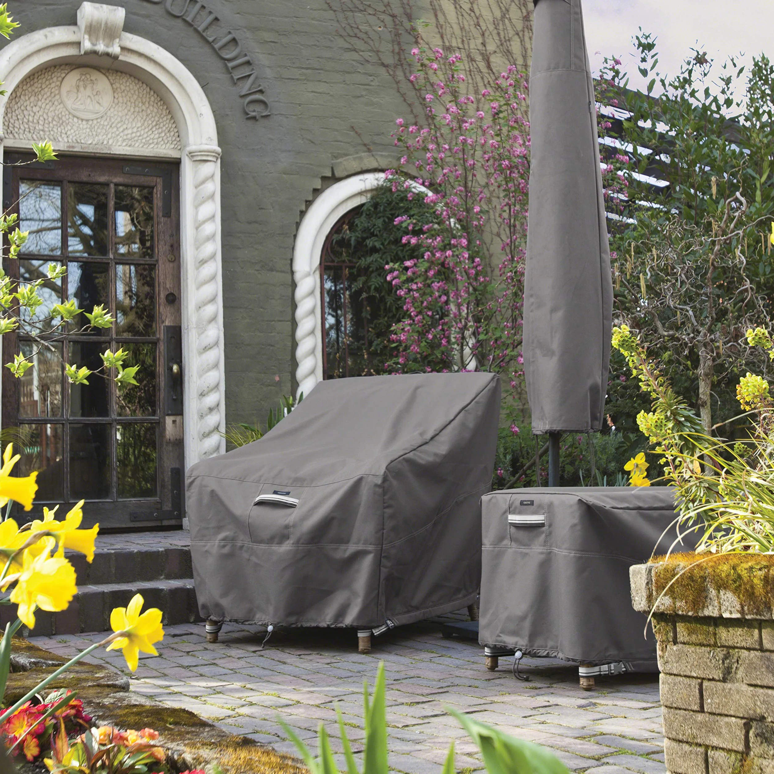 Classic Accessories Ravenna, copertura impermeabile per tavolo da giardino, rettangolare, ovale, 213 cm