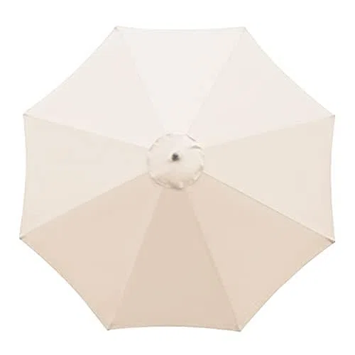 Earnmore Giardino Ombrellone Sostituzione Copertura (2m/3m, 6/8 Braccia) | Telo di Ricambio con Protezione Solare per Piscina, Terrazza, Esterni