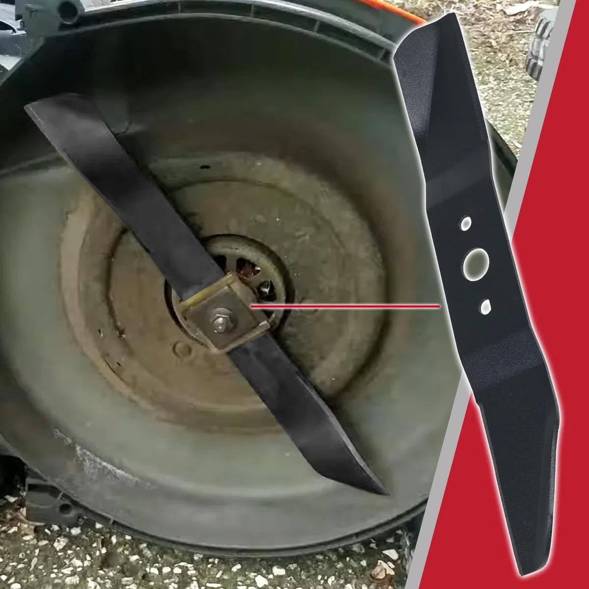 Spares2go Lama da 33 cm per Worx Serie WG7 Tosaerba