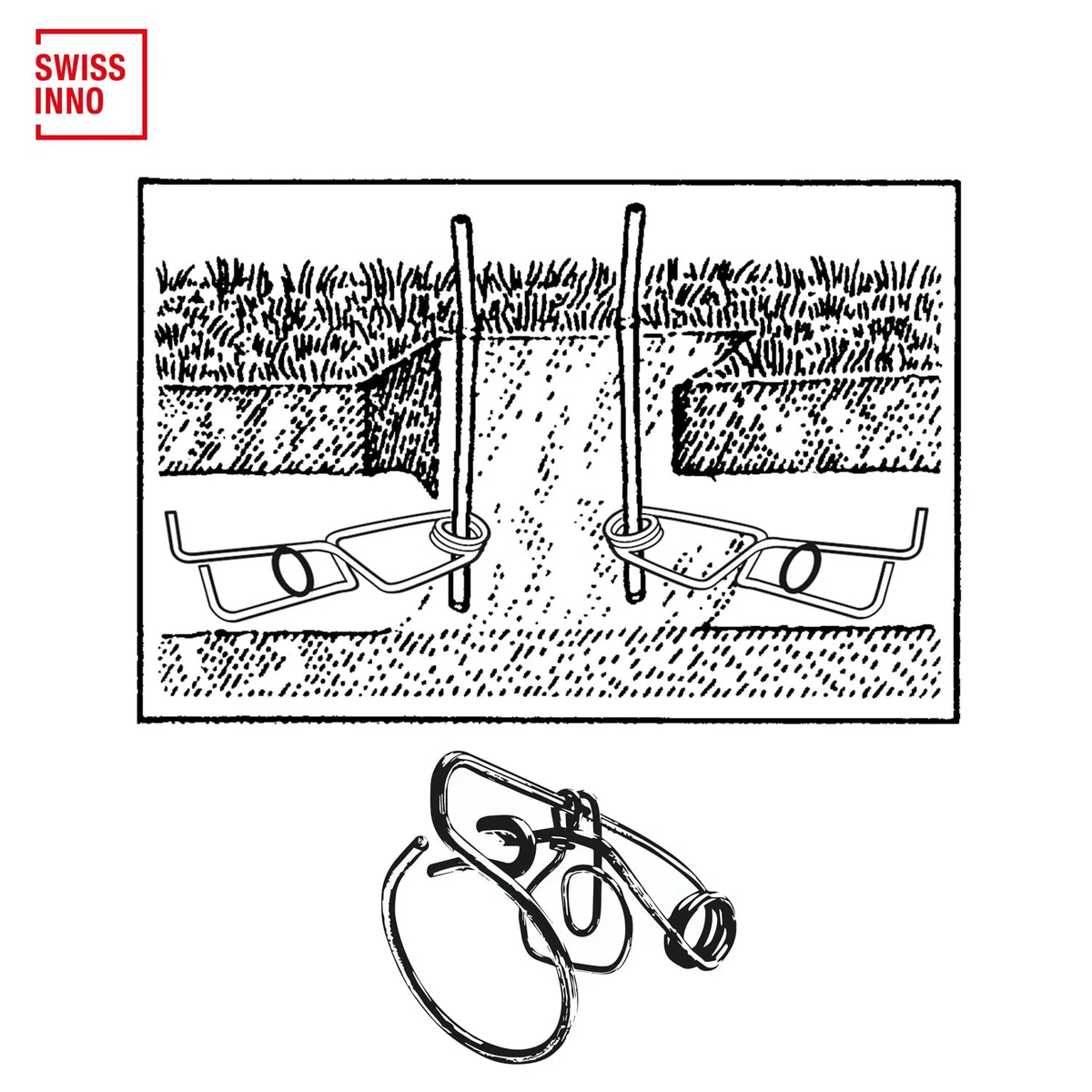 SWISSINNO Trappole a Filo per Talpe e Arvicole – Set da 2 – Modello Bavarese – Meccanismo Potente e Preciso – Design Europeo – Riutilizzabili e Resistenti (Confezione da 4)