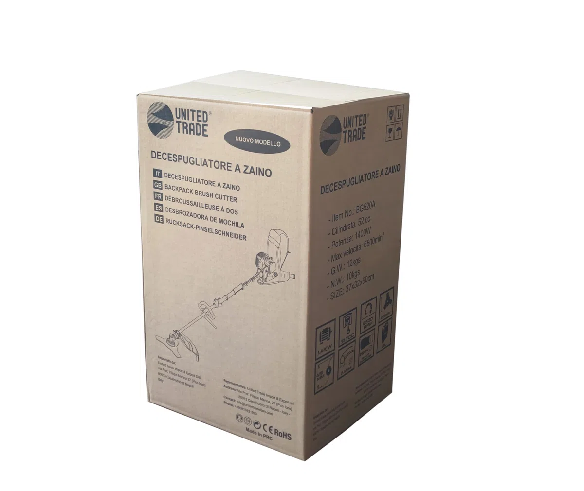 TAGLIAERBA ZAINO a SCOPPIO 52cc.