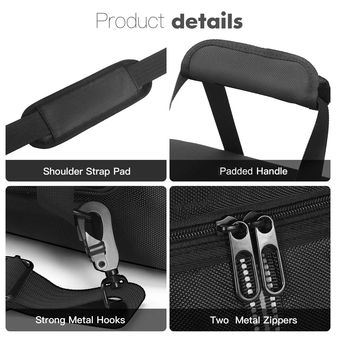 Custodia da trasporto compatibile con Anker SOLIX C1000/C800/C800 Plus Power Station portatile, borsa da viaggio con tracolla, tasche per cavo di ricarica e accessori