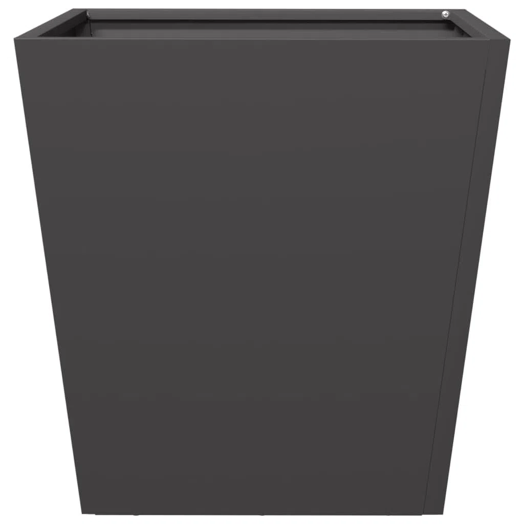 Set di 2 vasi per piante, 40 x 40 x 40 cm, in acciaio, resistenti alle intemperie, ideali per balconi, giardini, terrazze, stanze, protezione da sguardi indiscreti, resistenti al gelo, con